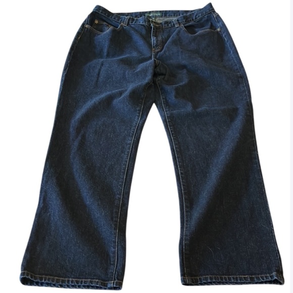 LAUREN RALPH LAUREN Women’s Blue Jeans- straight leg - Size 16 - Picture 4 of 13
